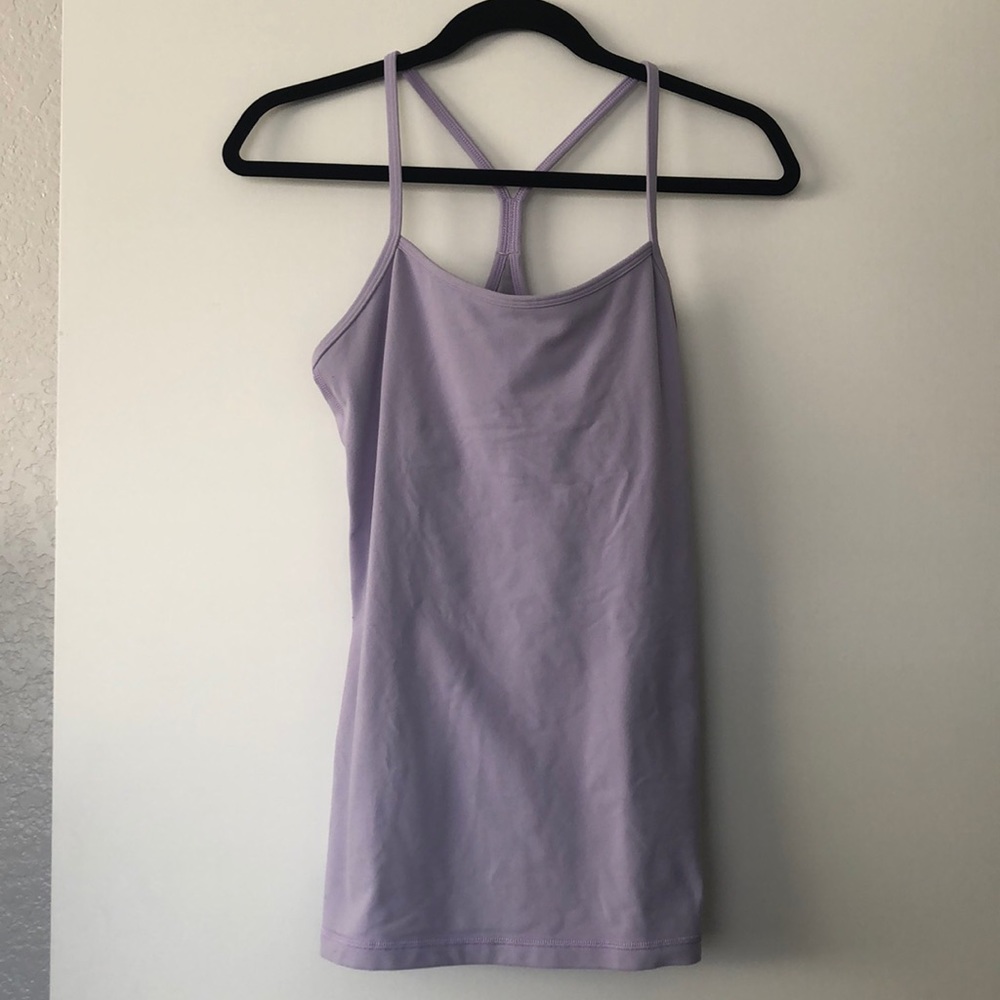 Lululemon lavender tank with built-in bra